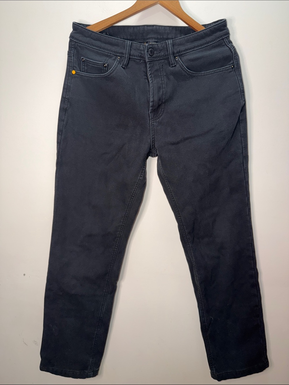 CAT Caterpillar Fleece Lined Work Pants — Charcoal Black Size 32x32